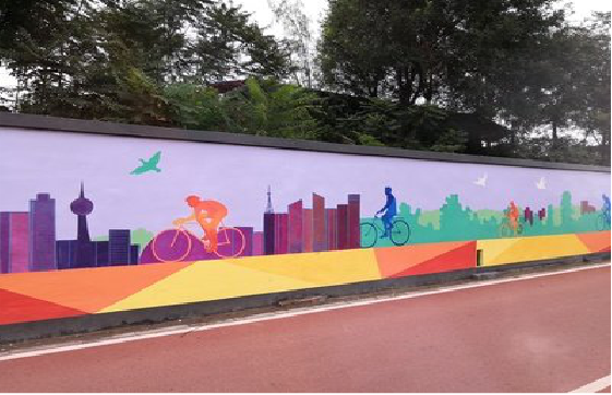 兴平墙体彩绘-围墙