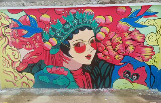 兴平墙体彩绘-网红墙