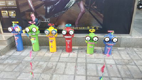 兴平商业区彩绘