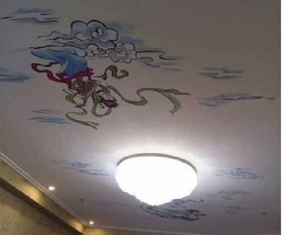 兴平如何快速绘制天花板上的手绘墙？