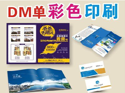 兴平单页印刷，色彩搭配简单。
