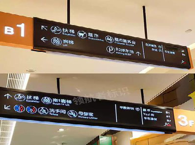 兴平如何通过商场标识牌引导客流分布?